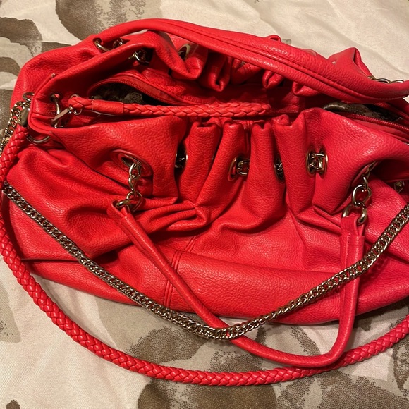 Just Fab Orange leather bag - Picture 3 of 4